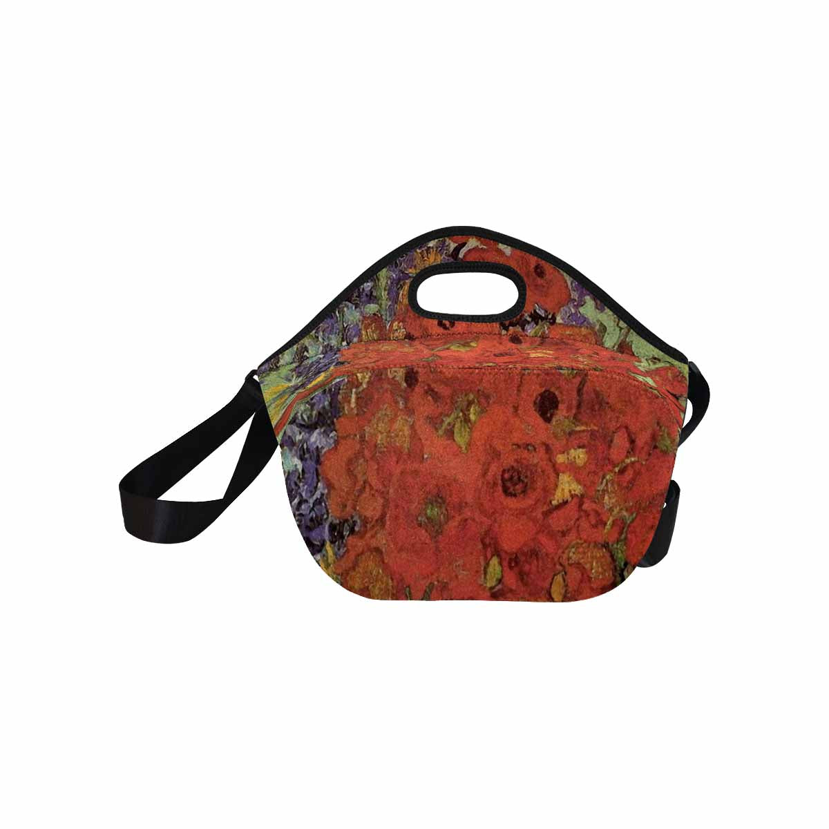 Vintage Floral print insulated lunch bag, Design 47