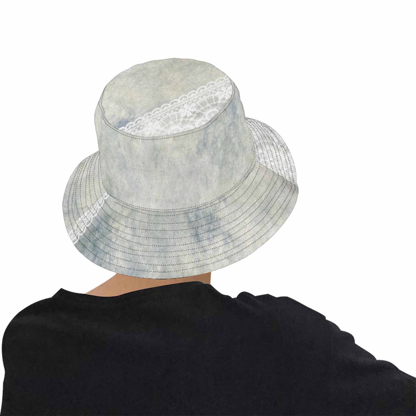 Victorian lace Bucket Hat, outdoors hat, design 36