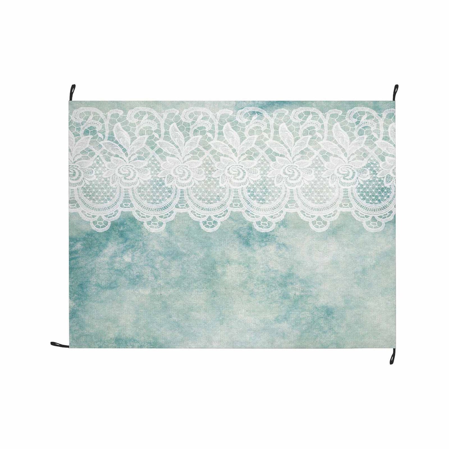 Victorian lace print waterproof picnic mat, 69 x 55in, design 41