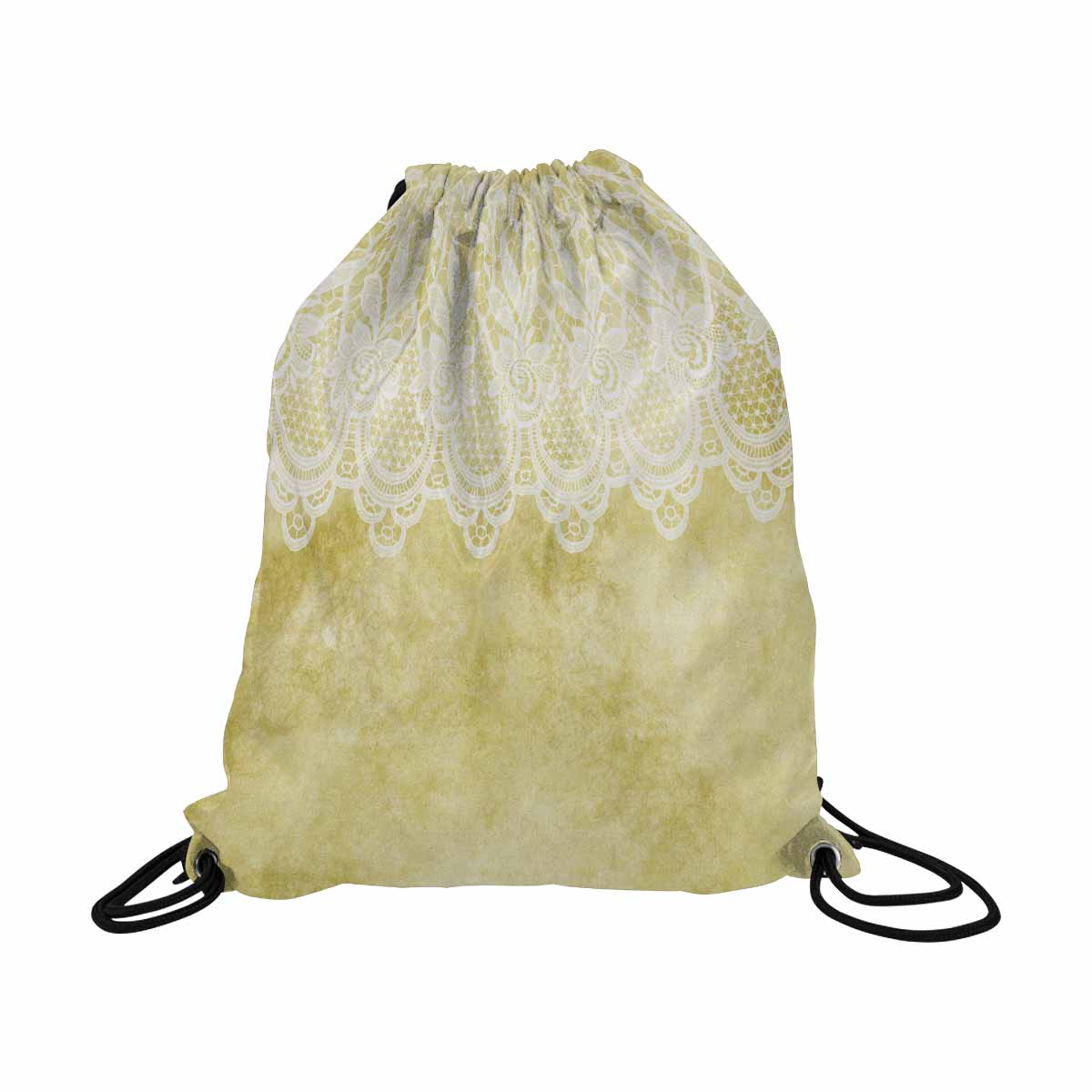 Victorian lace DRAWSTRING BAG, LARGE, design 44