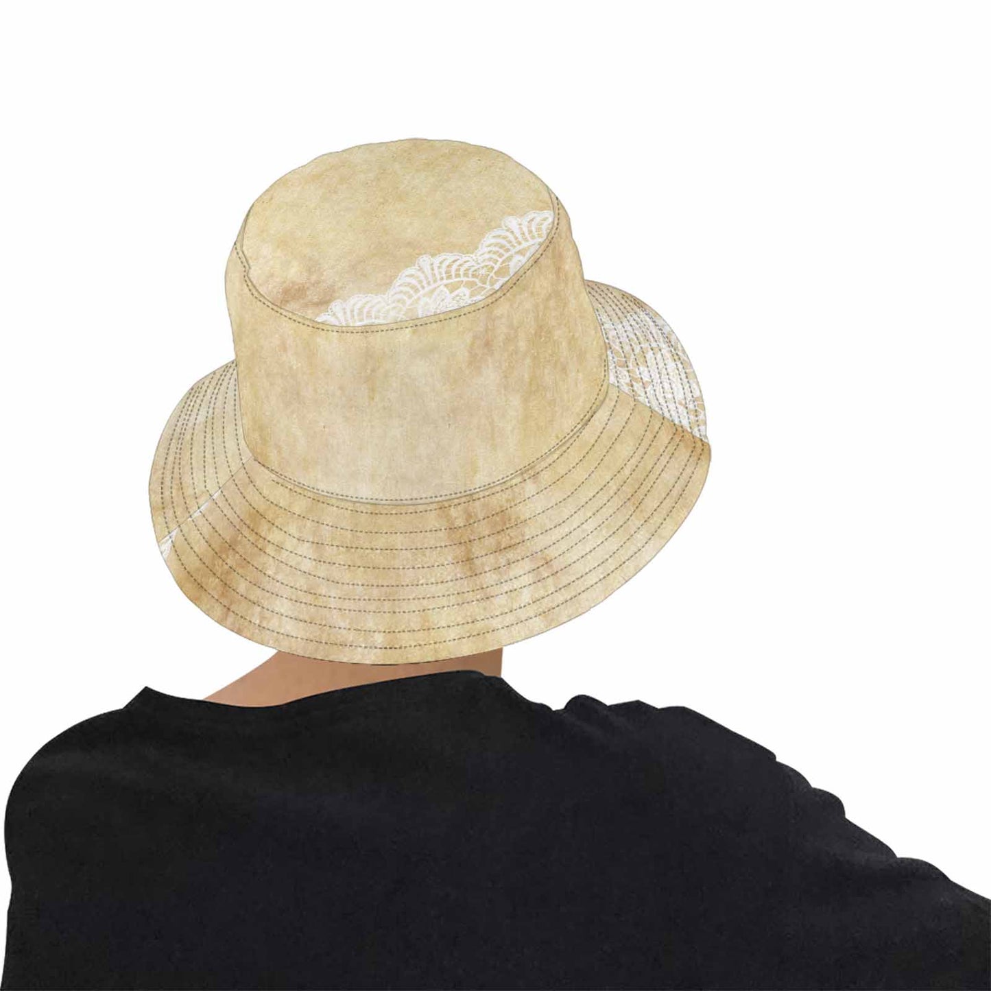 Victorian lace Bucket Hat, outdoors hat, design 29