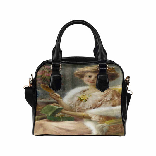 Victorian Lady design handbag, Mod 19163453, A young lady with a mirror