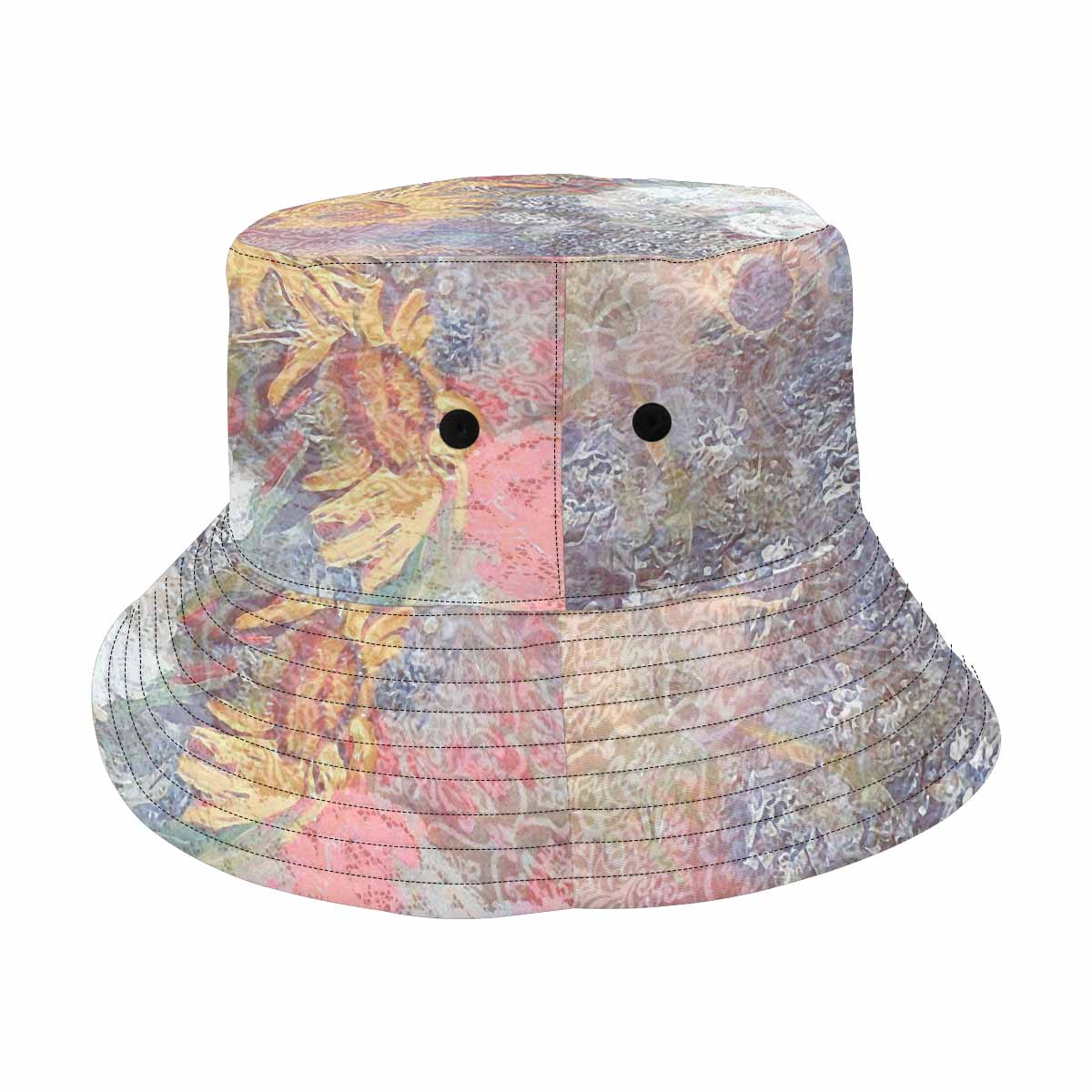 Vintage floral unisex bucket boonie Hat, outdoors hat, Design 54x