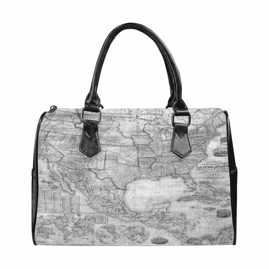 Antique Map design Boston handbag, Model 1695321, Design 26