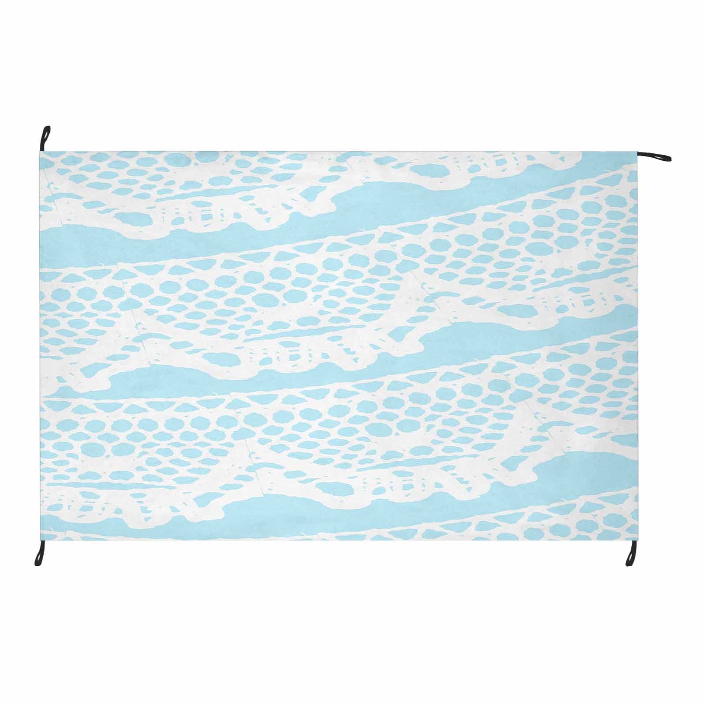 Victorian lace print waterproof picnic mat, 81 x 55in, design 08