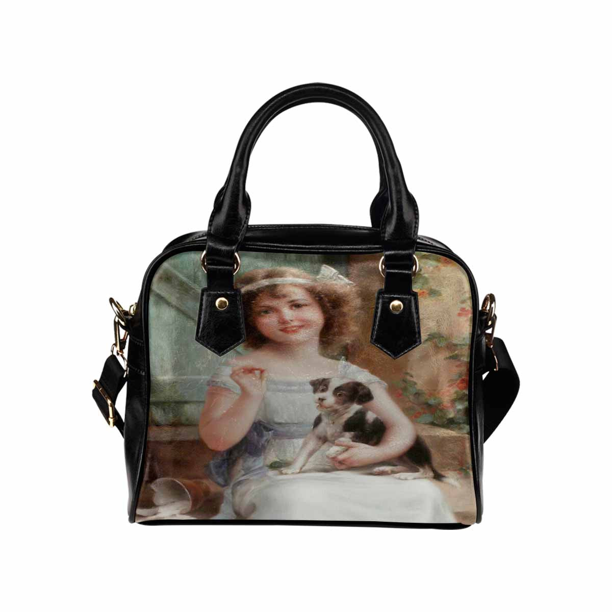 Victorian Girl design handbag, Mod 19163453, Waiting for the Vet