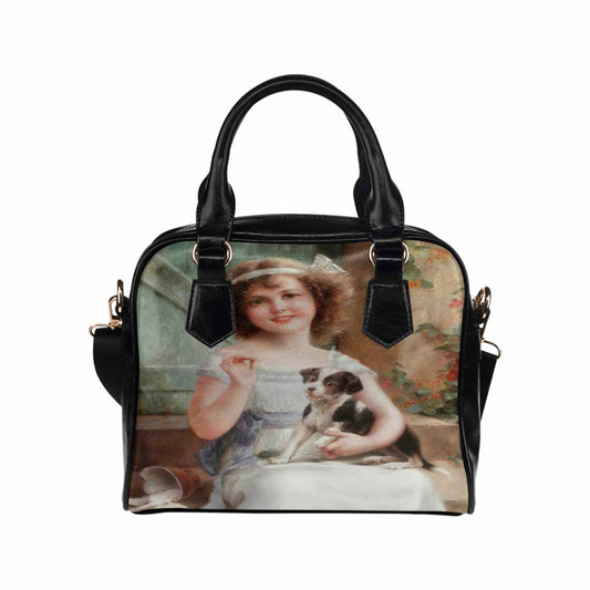 Victorian Girl design handbag, Mod 19163453, Waiting for the Vet