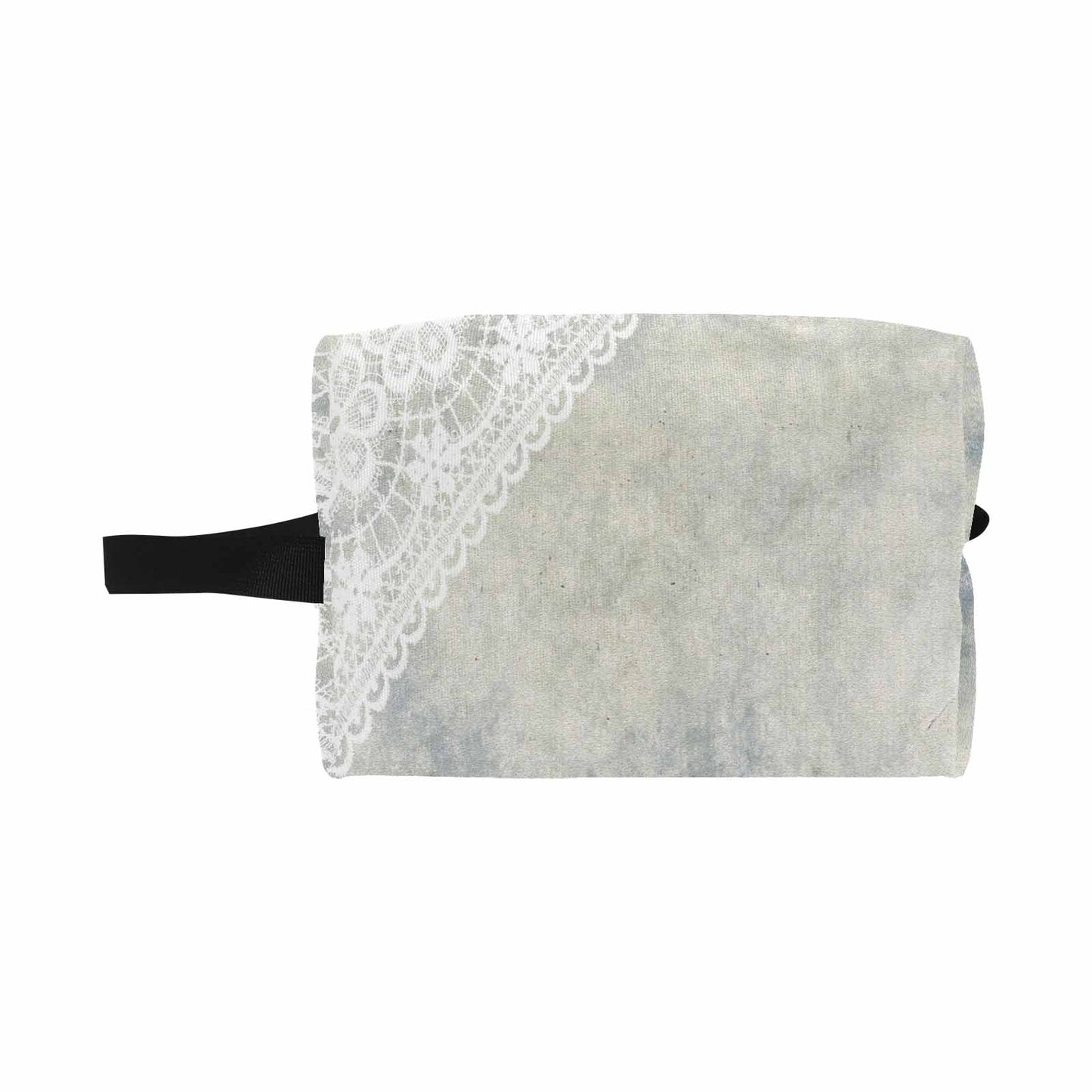 Victorian lace print toiletry comestic bag, design 36