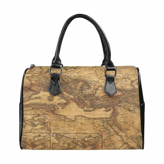 Antique Map design Boston handbag, Model 1695321, Design 21