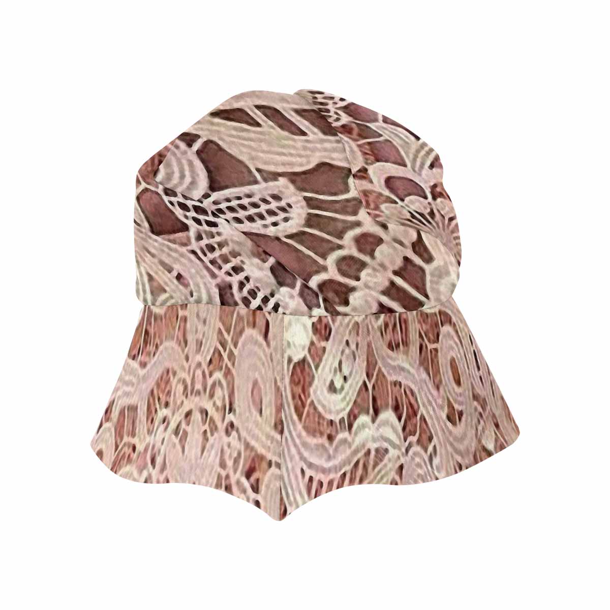 Victorian lace print, wide brim sunvisor Hat, outdoors hat, design 11