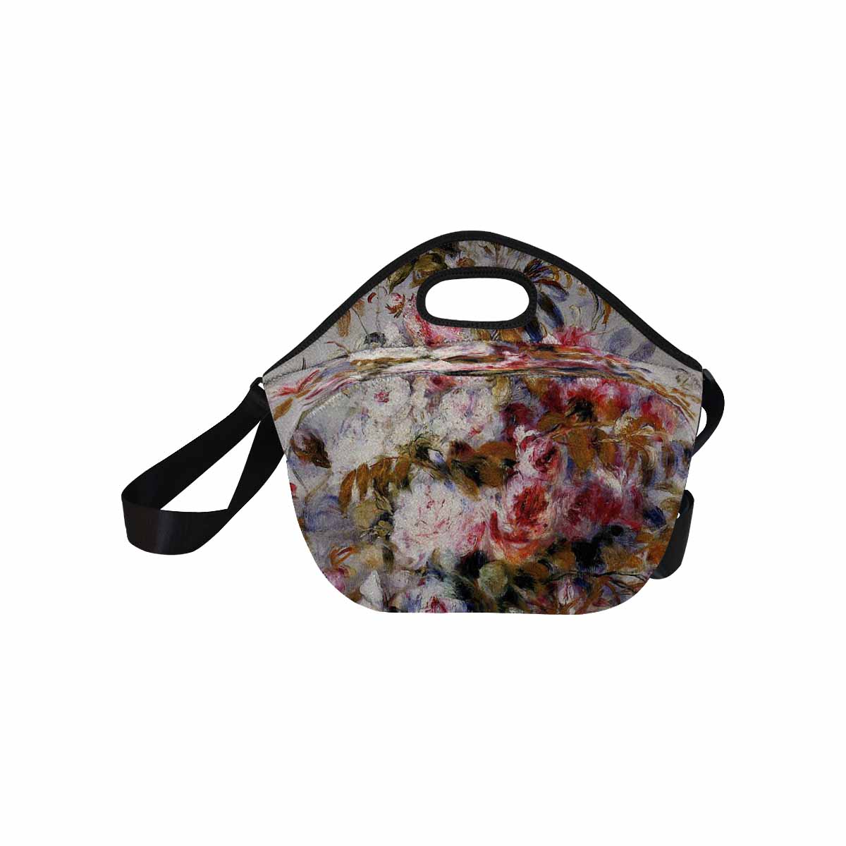 Vintage Floral print insulated lunch bag, Design 12