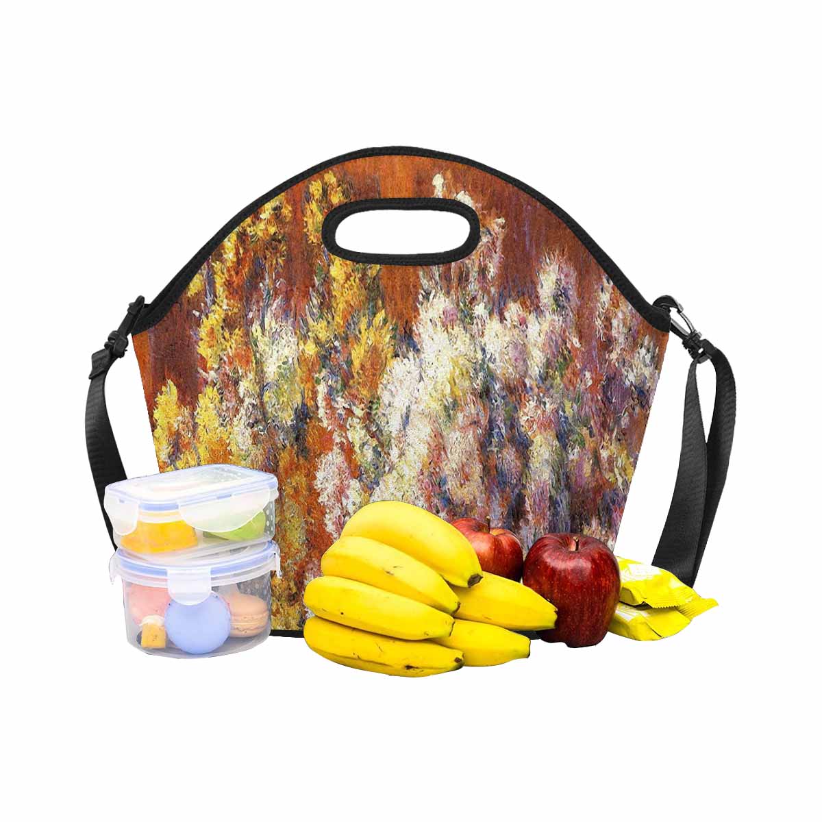 Vintage Floral print insulated lunch bag, Design 57