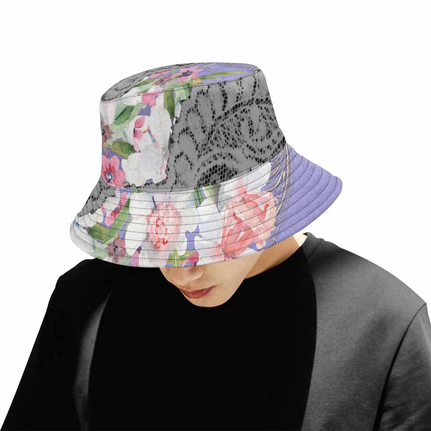 Victorian lace Bucket Hat, outdoors hat, design 45