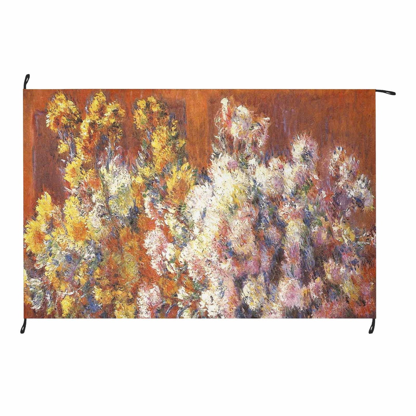 Vintage Floral waterproof picnic mat, 81 x 55in, Design 57