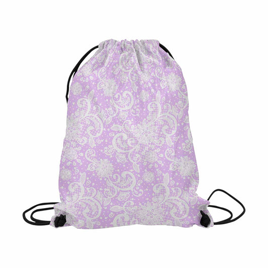 Victorian lace DRAWSTRING BAG, LARGE, design 06