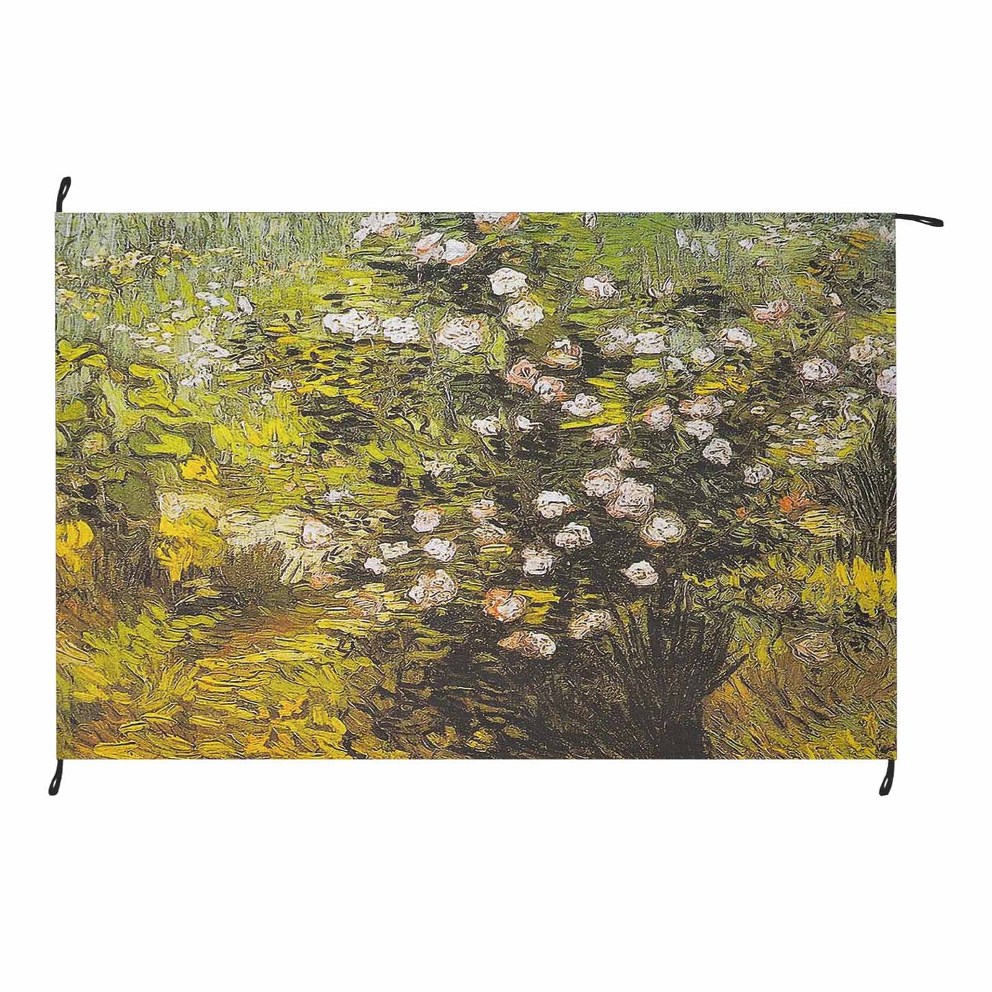 Vintage Floral waterproof picnic mat, 81 x 55in, Design 05