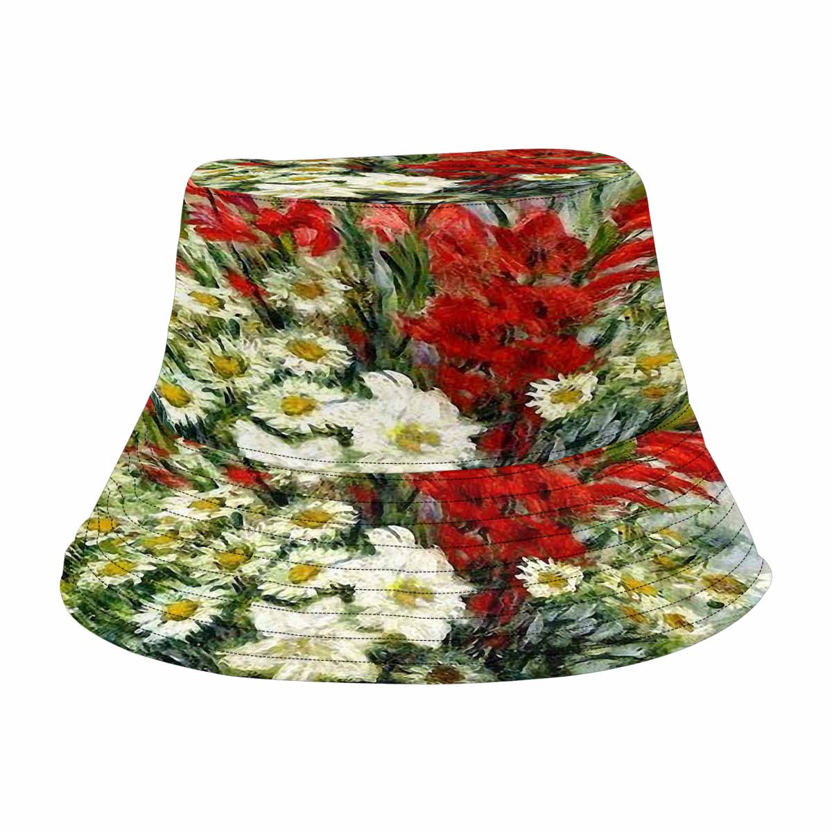 Vintage floral unisex bucket boonie Hat, outdoors hat, Design 43