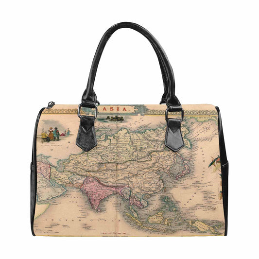 Antique Map design Boston handbag, Model 1695321, Design 37