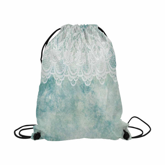 Victorian lace DRAWSTRING BAG, LARGE, design 41