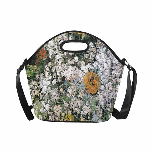 Vintage Floral print insulated lunch bag, Design 07