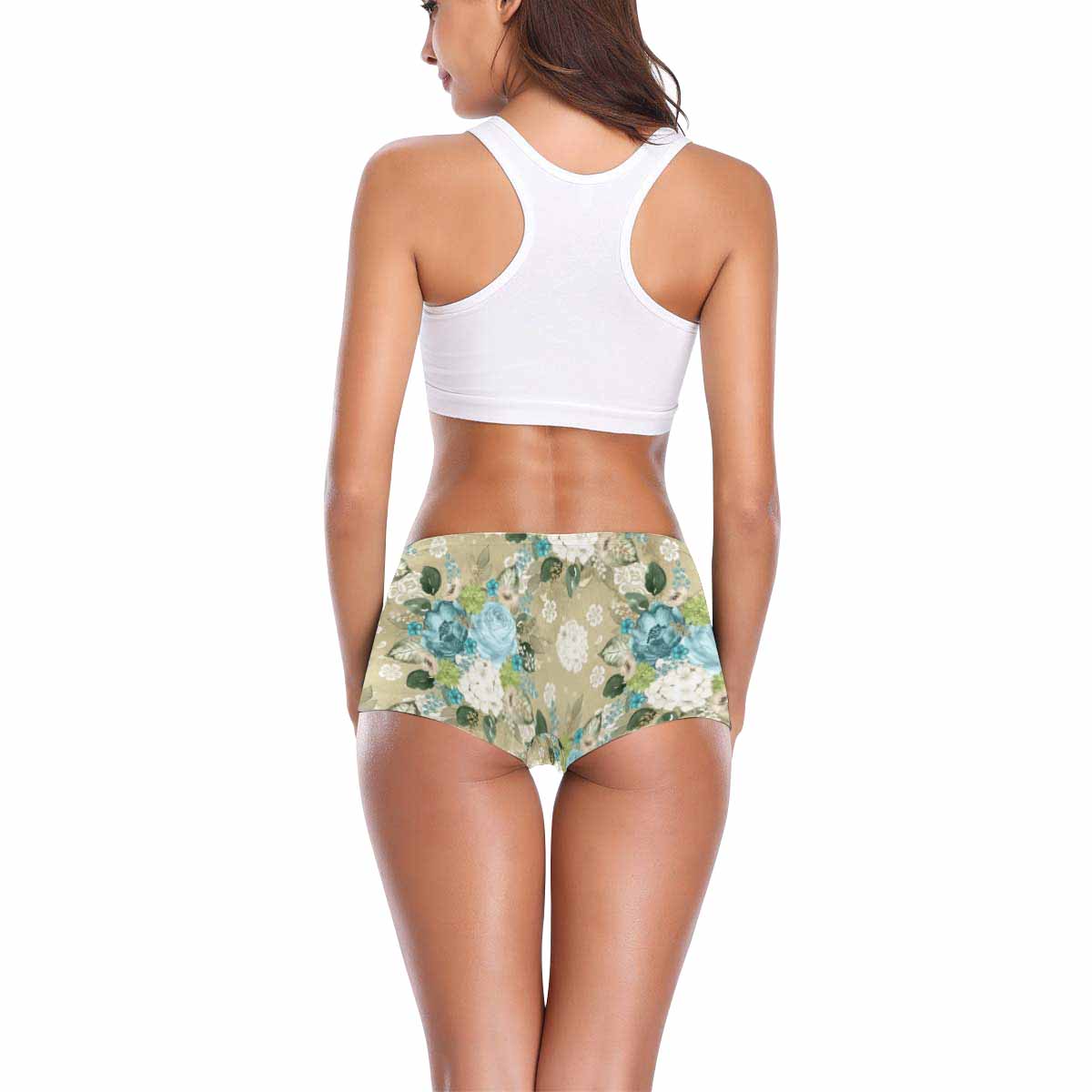 Floral 2, boyshorts, daisy dukes, pum pum shorts, panties, design 37