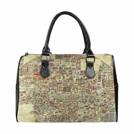 Antique Map design Boston handbag, Model 1695321, Design 27