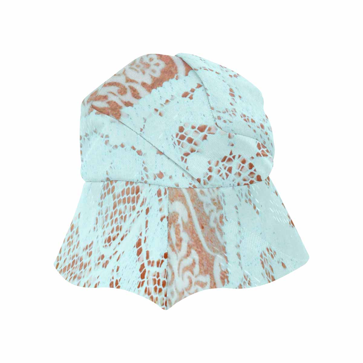 Victorian lace print, wide brim sunvisor Hat, outdoors hat, design 23