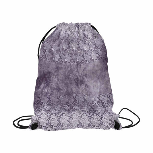 Victorian lace DRAWSTRING BAG, LARGE, design 39