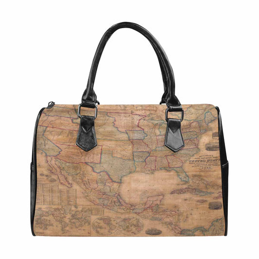 Antique Map design Boston handbag, Model 1695321, Design 28