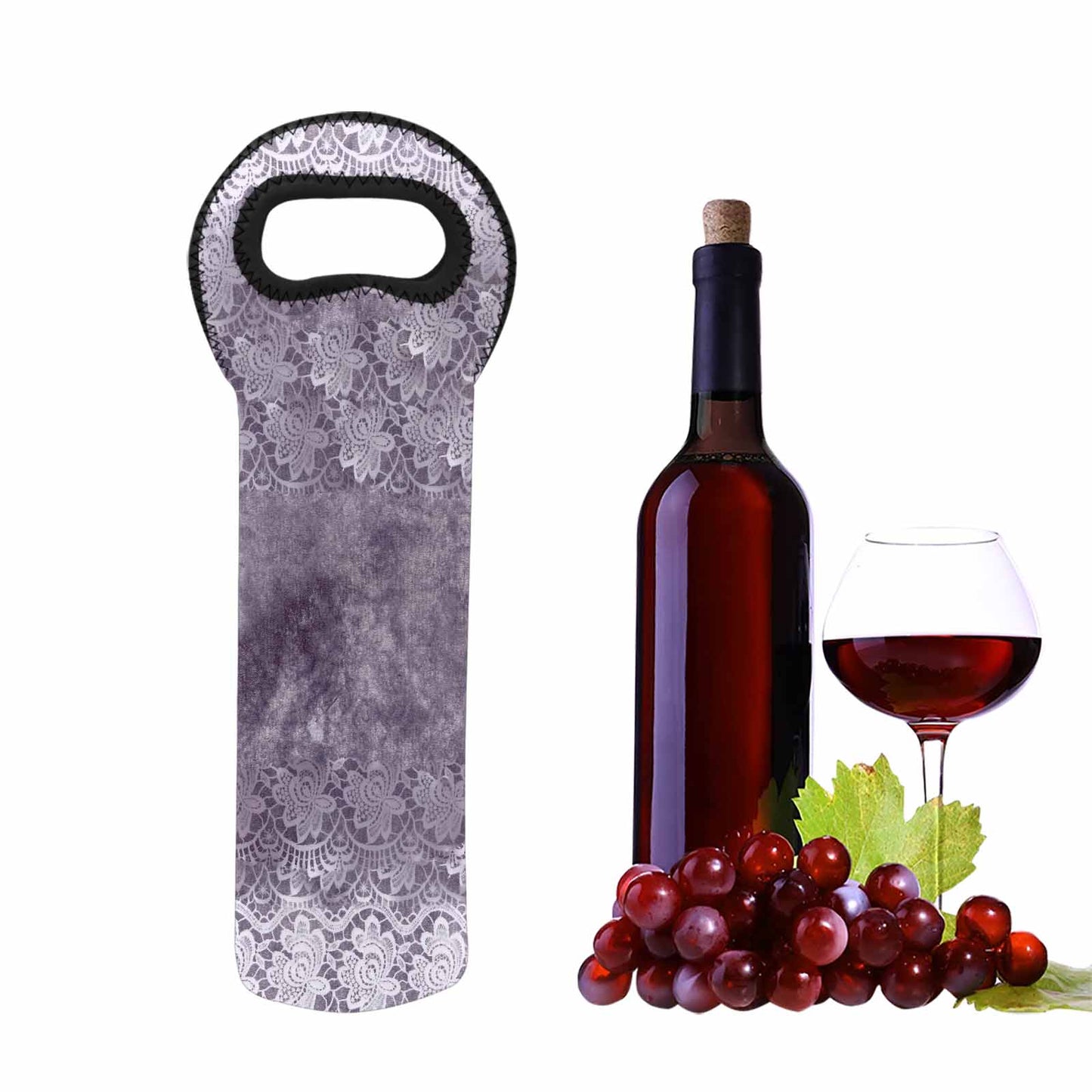 Victorian Lace 1 bottle wine bag, design 39