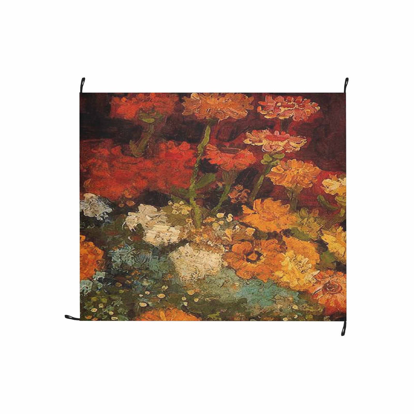 Vintage Floral waterproof picnic mat, 61 x 55in, Design 31