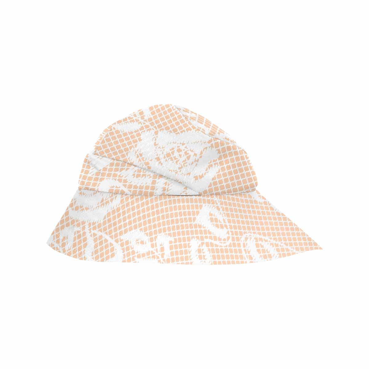 Victorian lace print, wide brim sunvisor Hat, outdoors hat, design 16