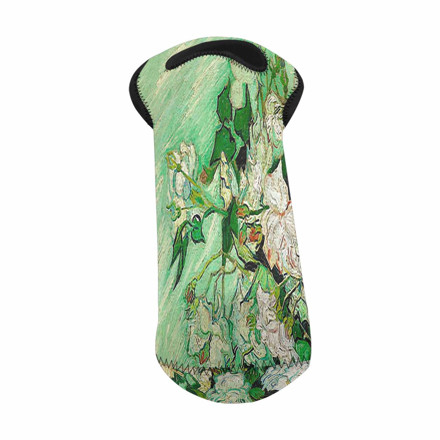 Vintage floral 1 bottle wine bag, Design 45