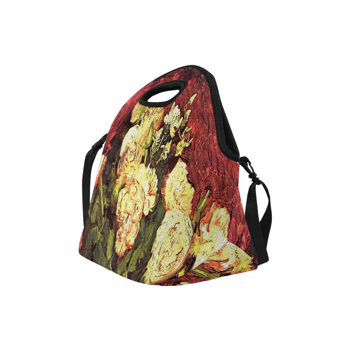 Vintage Floral print insulated lunch bag, Design 27