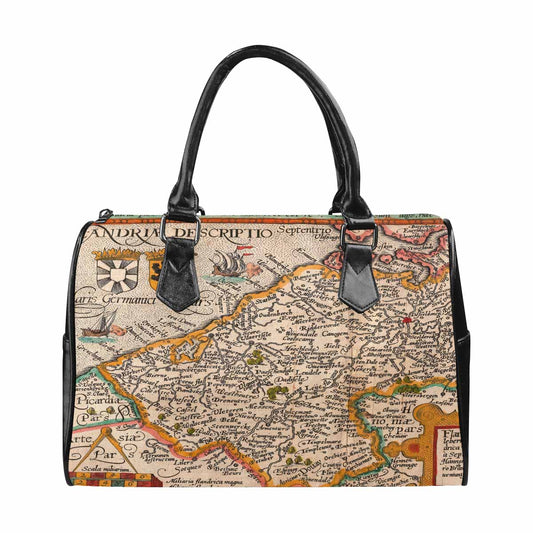 Antique Map design Boston handbag, Model 1695321, Design 12