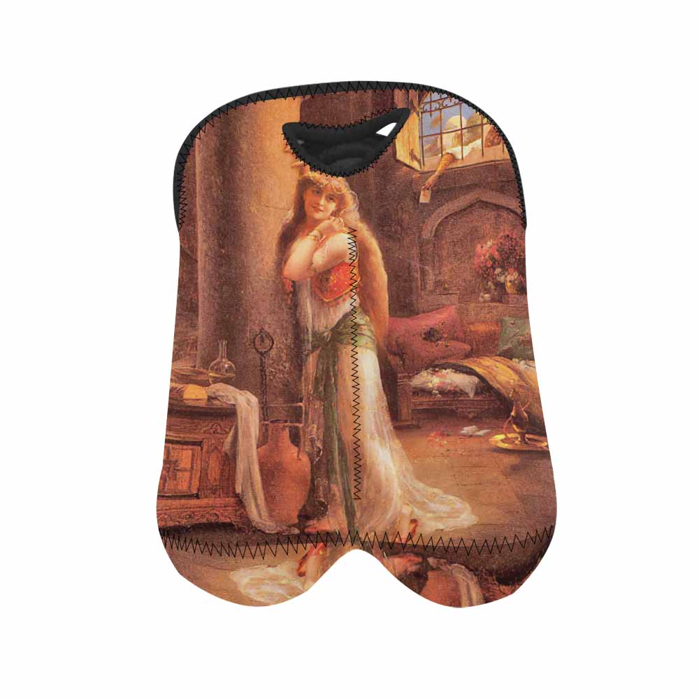 Victorian lady design 2 Bottle wine bag, The Secret Message