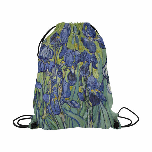 Vintage Floral print, DRAWSTRING BAG, LARGE, Design 40