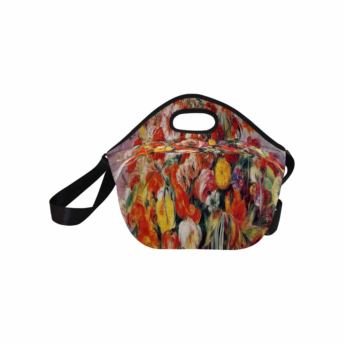 Vintage Floral print insulated lunch bag, Design 19