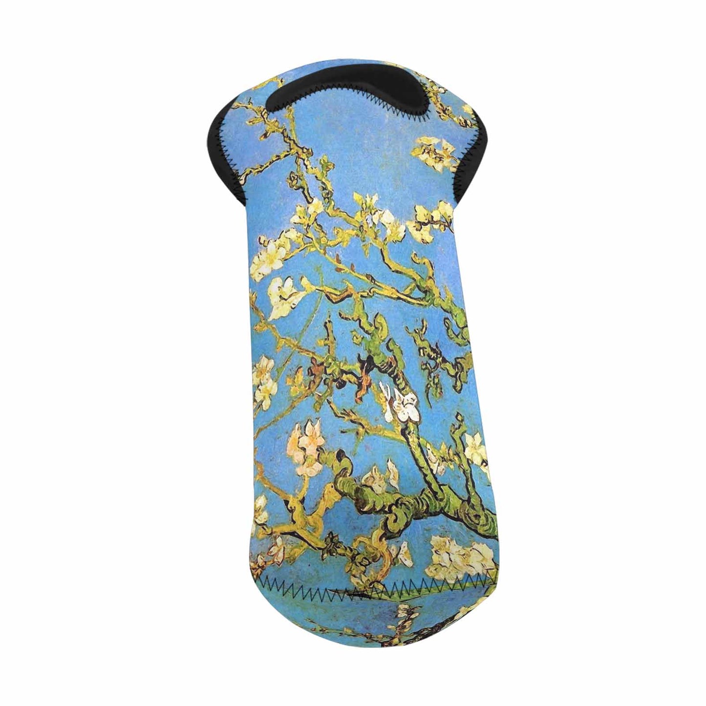 Vintage floral 1 bottle wine bag, Design 20