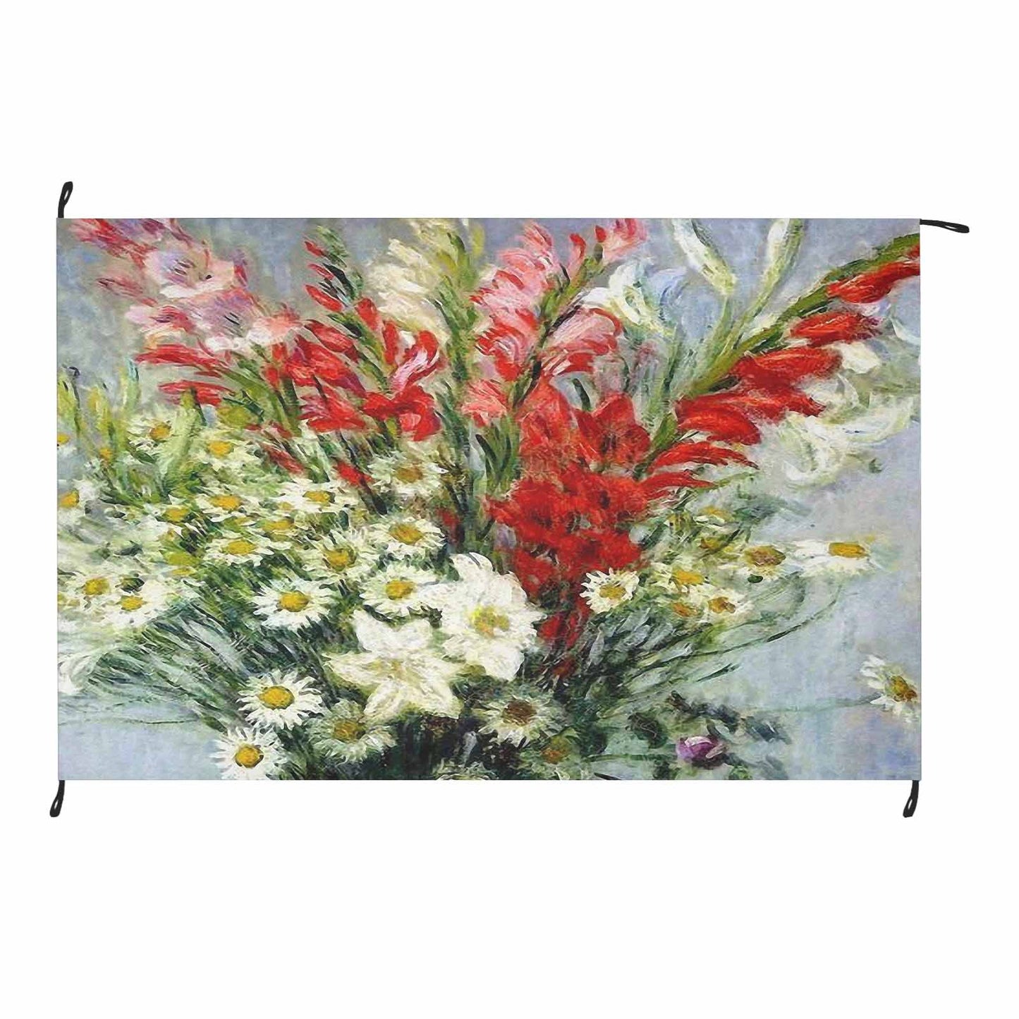 Vintage Floral waterproof picnic mat, 81 x 55in, Design 43