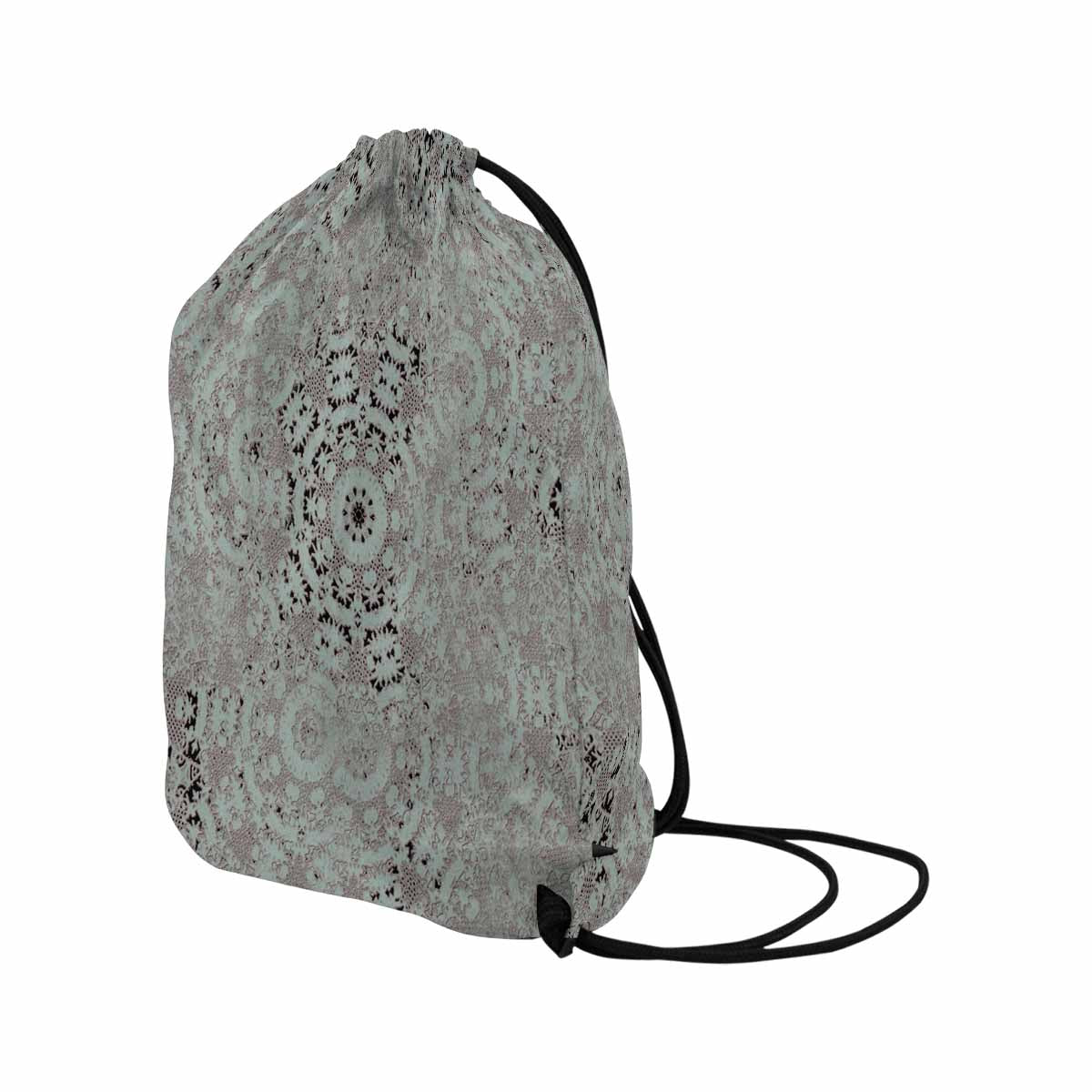 Victorian lace DRAWSTRING BAG, LARGE, design 51