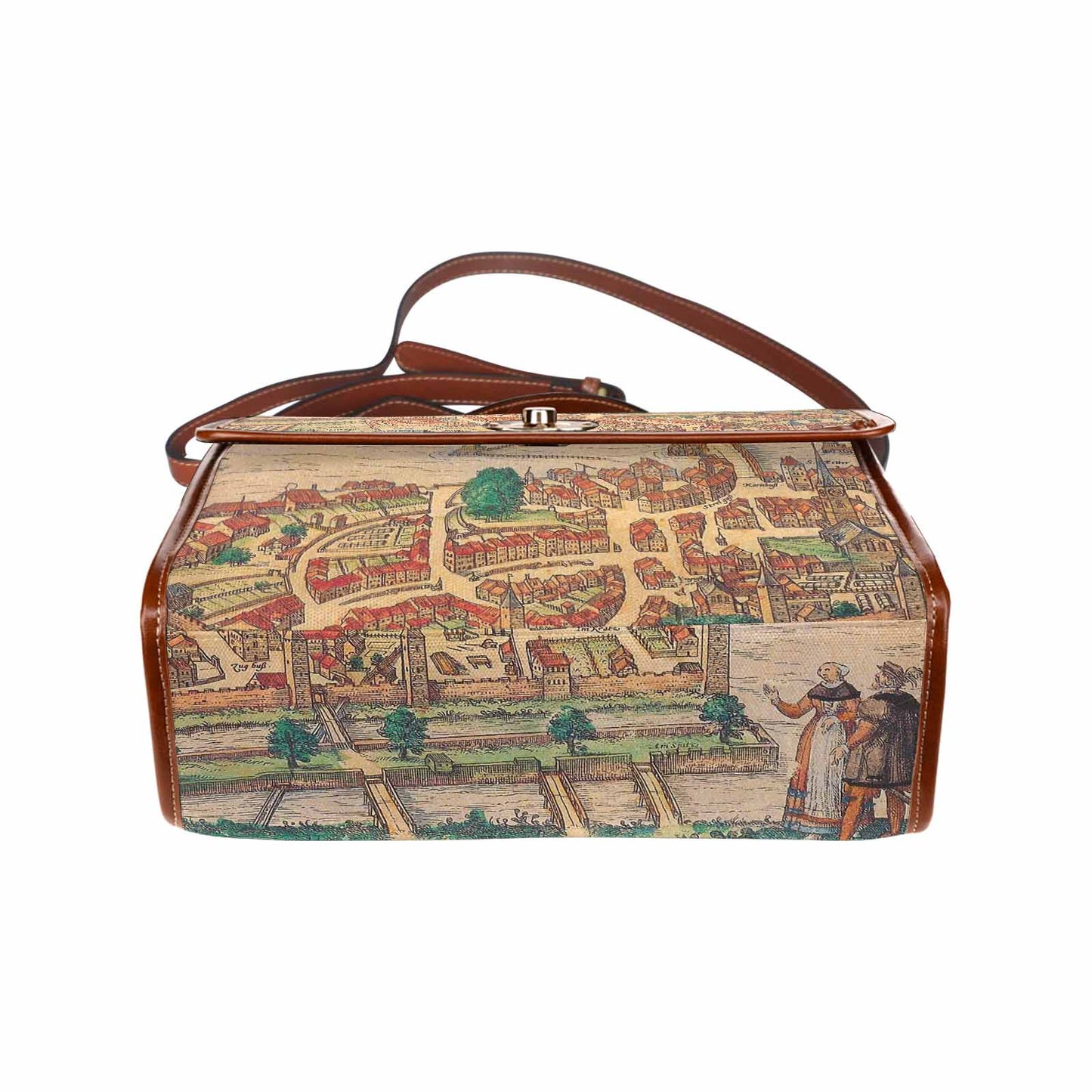 Antique Map Handbag, Model 1695341, Design 24