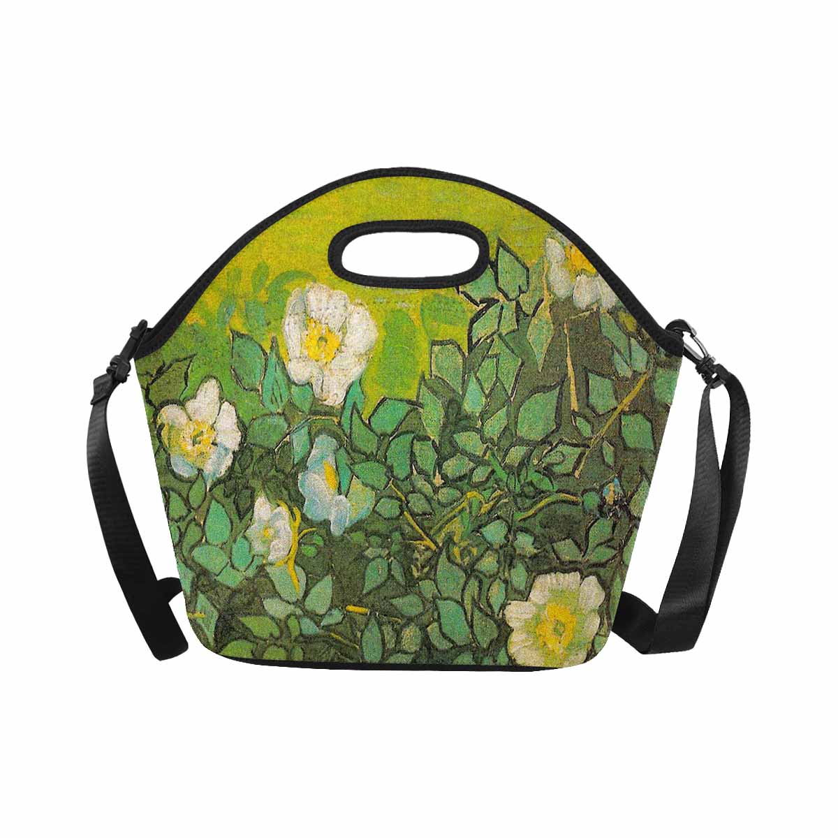 Vintage Floral print insulated lunch bag, Design 01