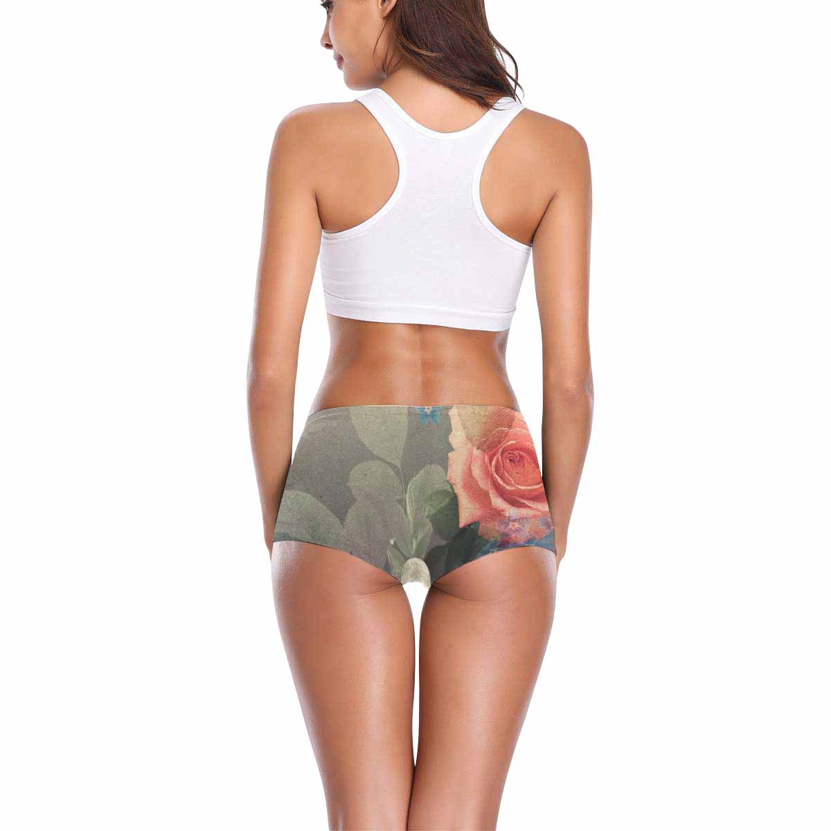 Floral 2, boyshorts, daisy dukes, pum pum shorts, panties, design 25