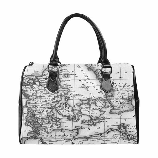 Antique Map design Boston handbag, Model 1695321, Design 32