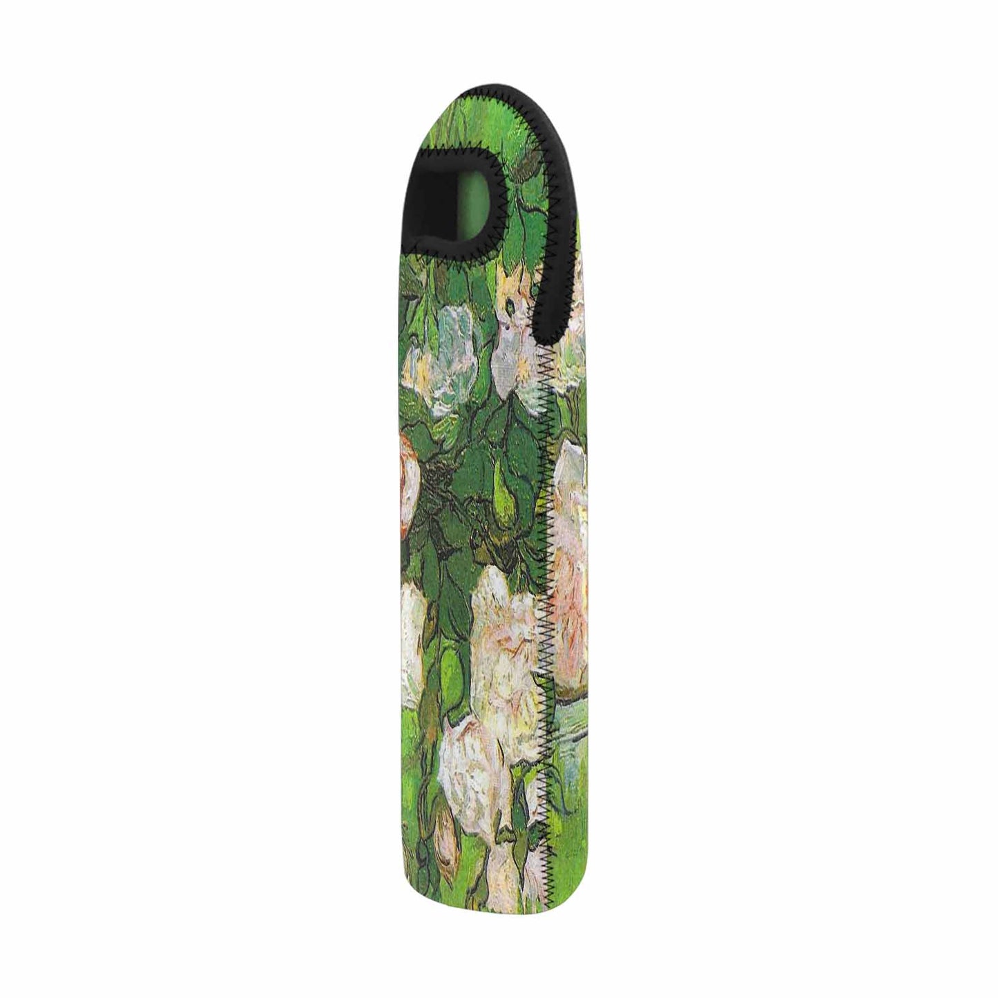 Vintage floral 1 bottle wine bag, Design 06