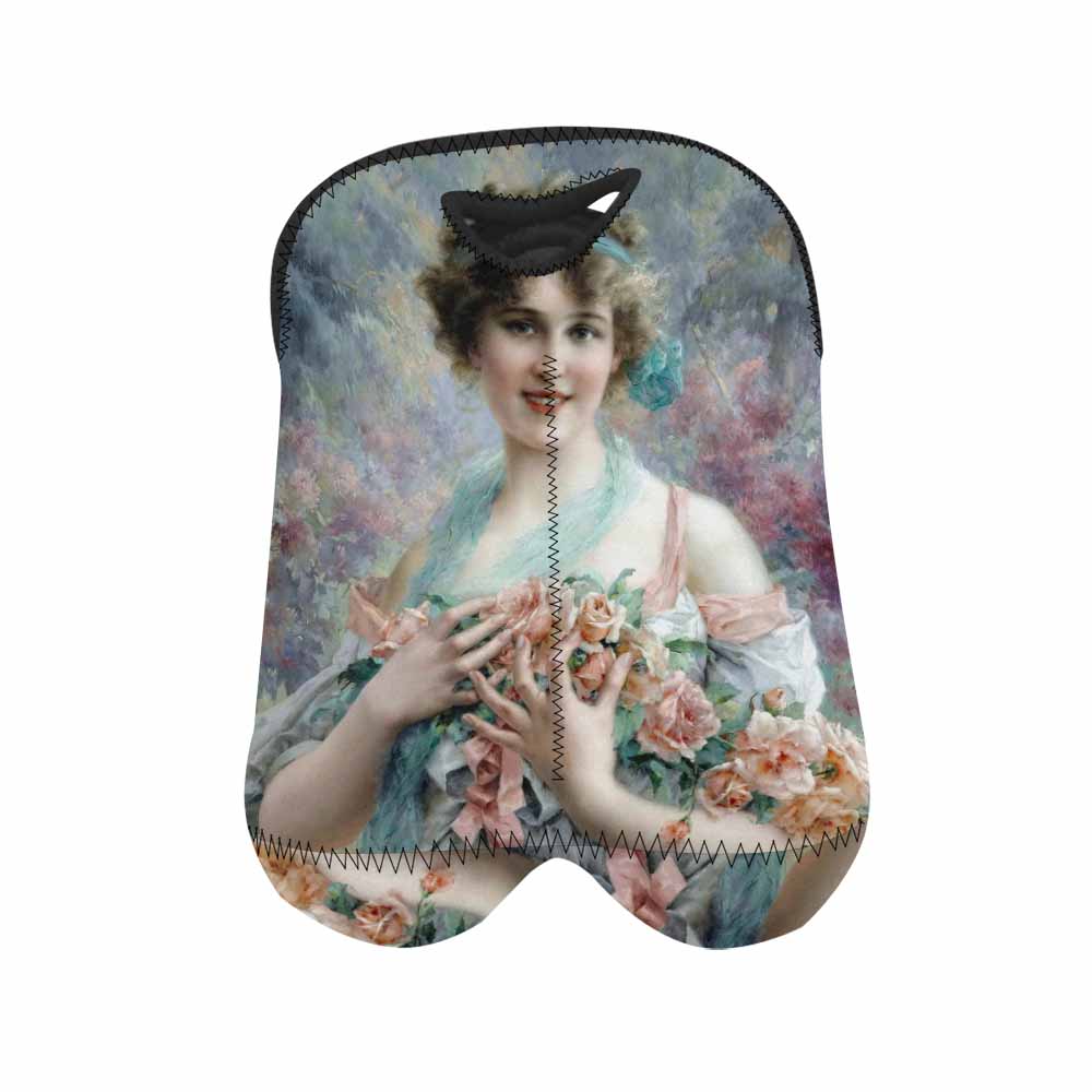 Victorian lady design 2 Bottle wine bag, The Rose Girl