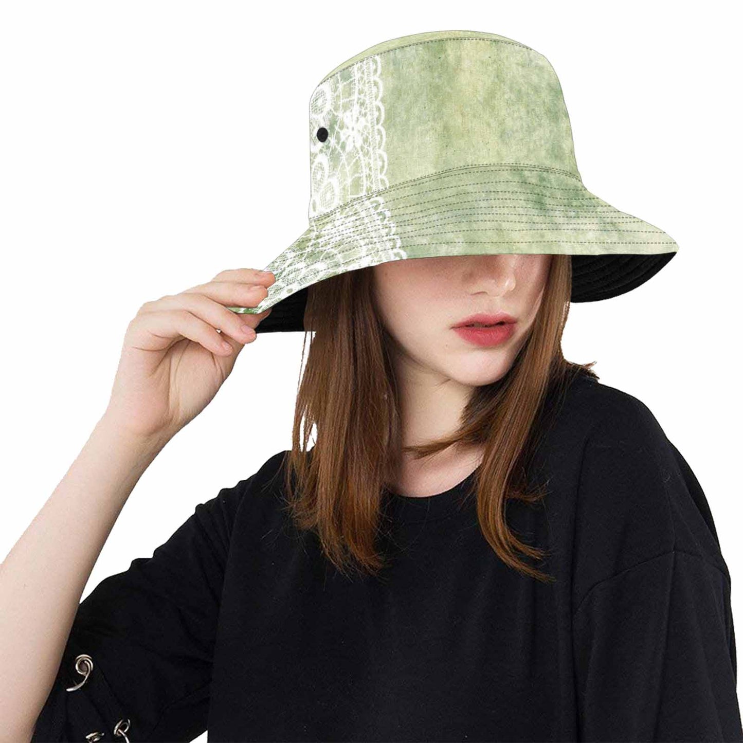 Victorian lace Bucket Hat, outdoors hat, design 42