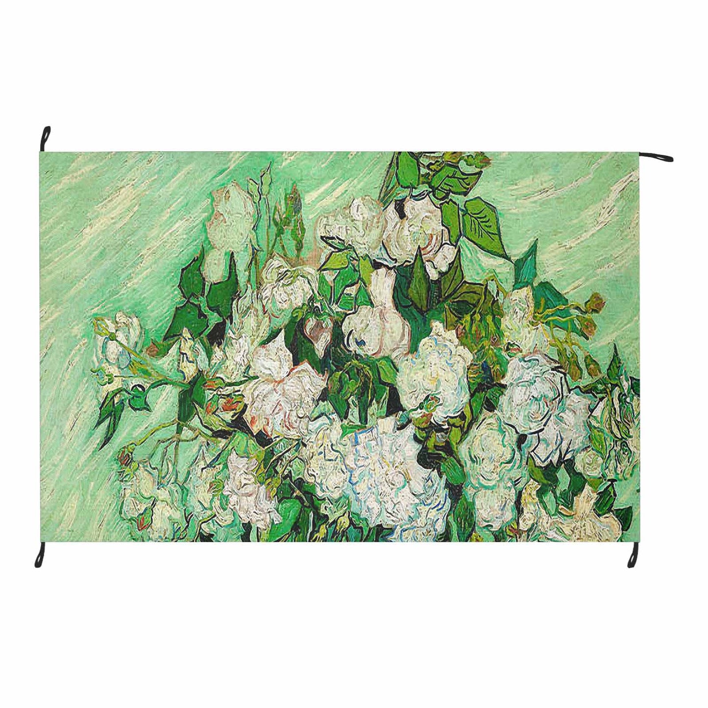 Vintage Floral waterproof picnic mat, 81 x 55in, Design 45